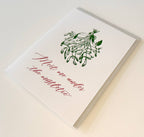 Meet Me Under the Mistletoe Letterpress Card