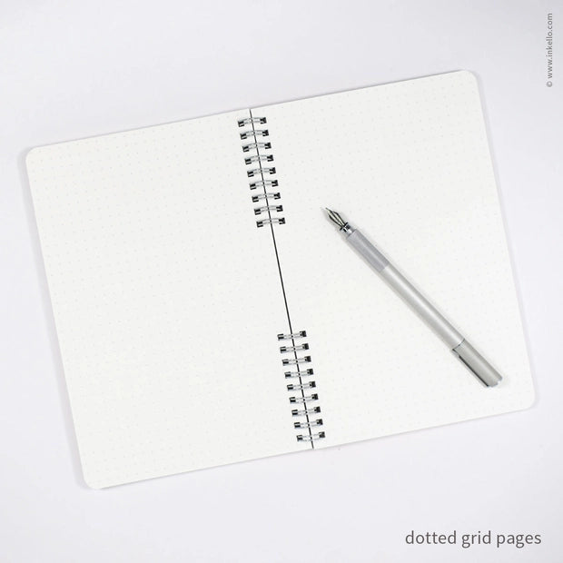 Big Burst Spiral Notebook with dotted grid