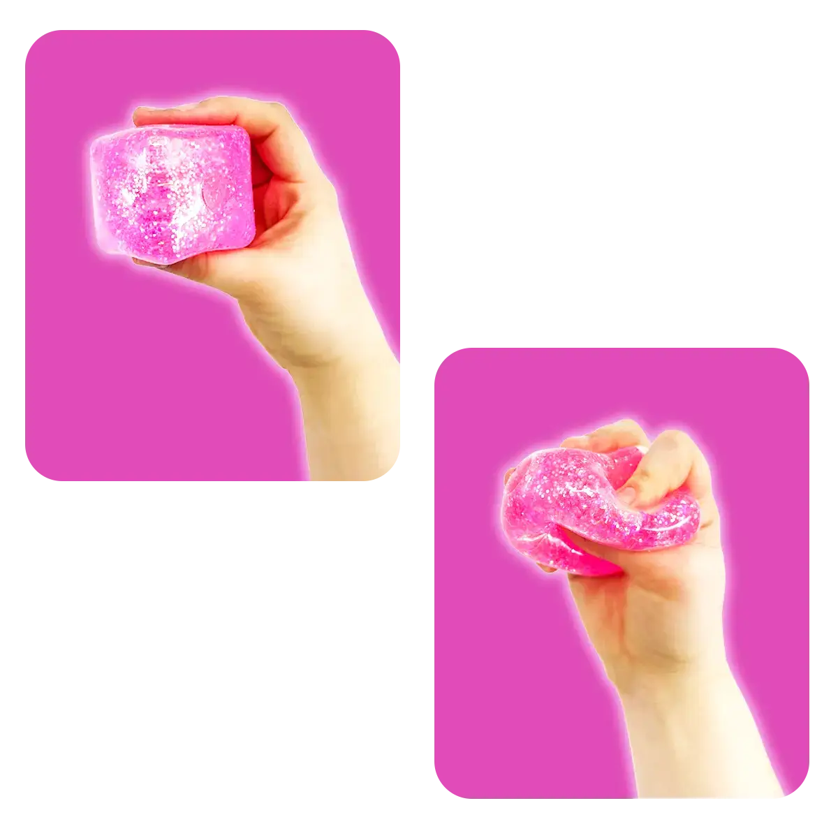 Fun Doh Sparkle Squishy Cube
