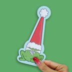 Santa Frog Bookmark