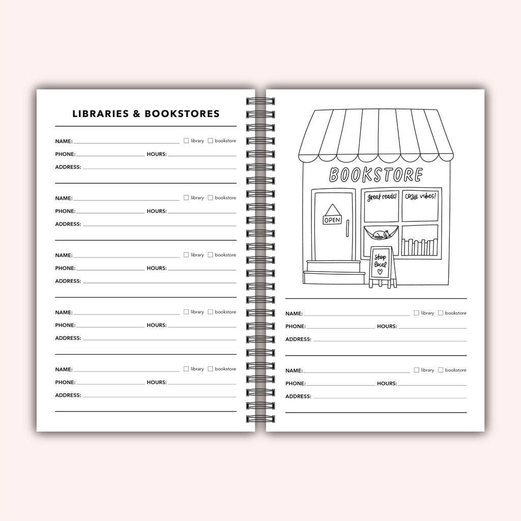 Reading Heart Reading Log Journal | Book Review Tracker