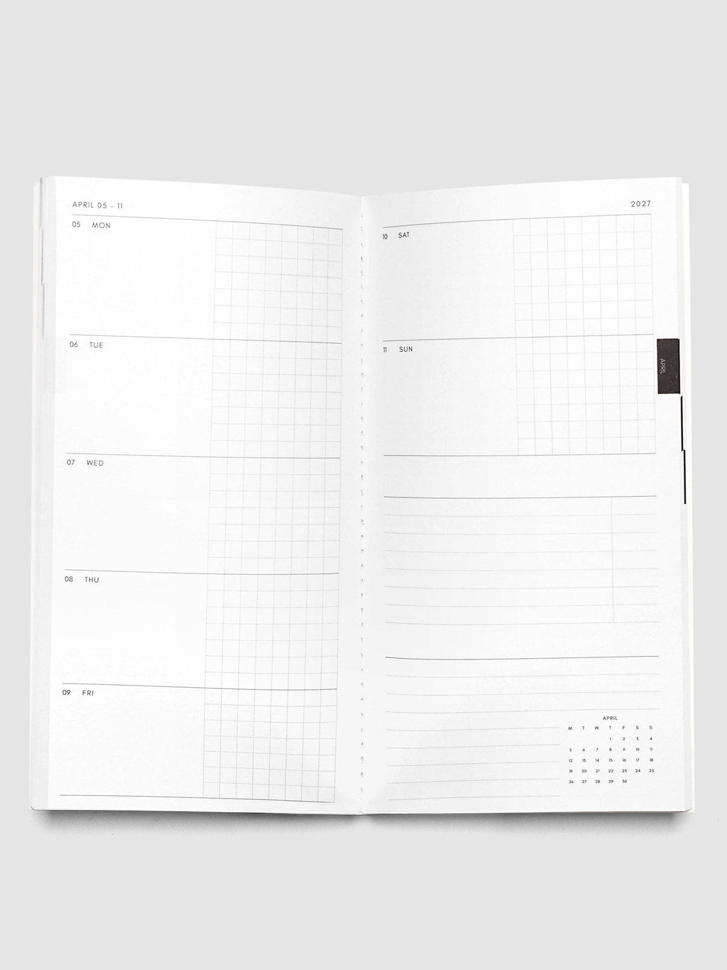 2027 Dated Travel Notebook Set | Weekly Horizontal | A5 Slim