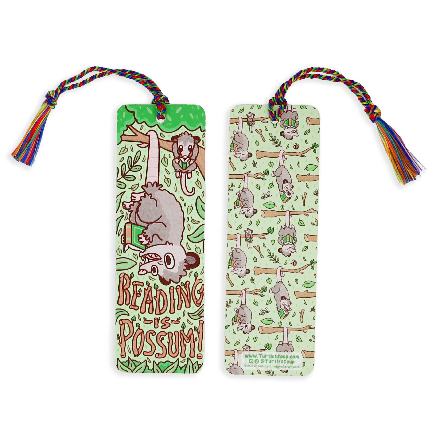 Reading is Opossum Bookmark