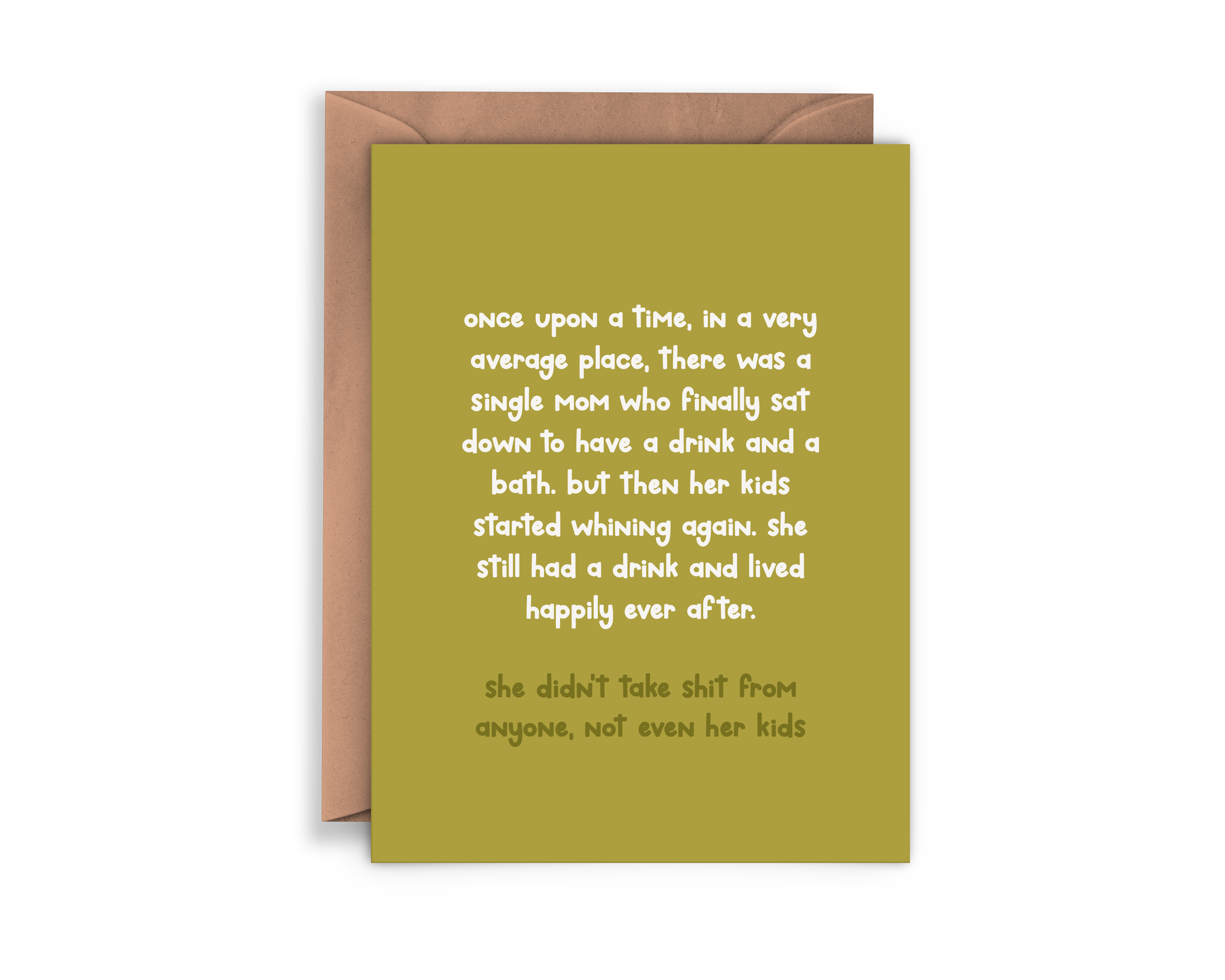 Single Mom Drink Card