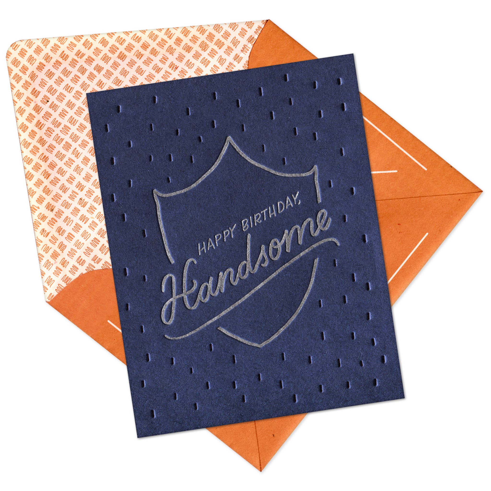 Happy Birthday Handsome Letterpress Card