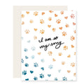 Paw Rainbow Sympathy Card