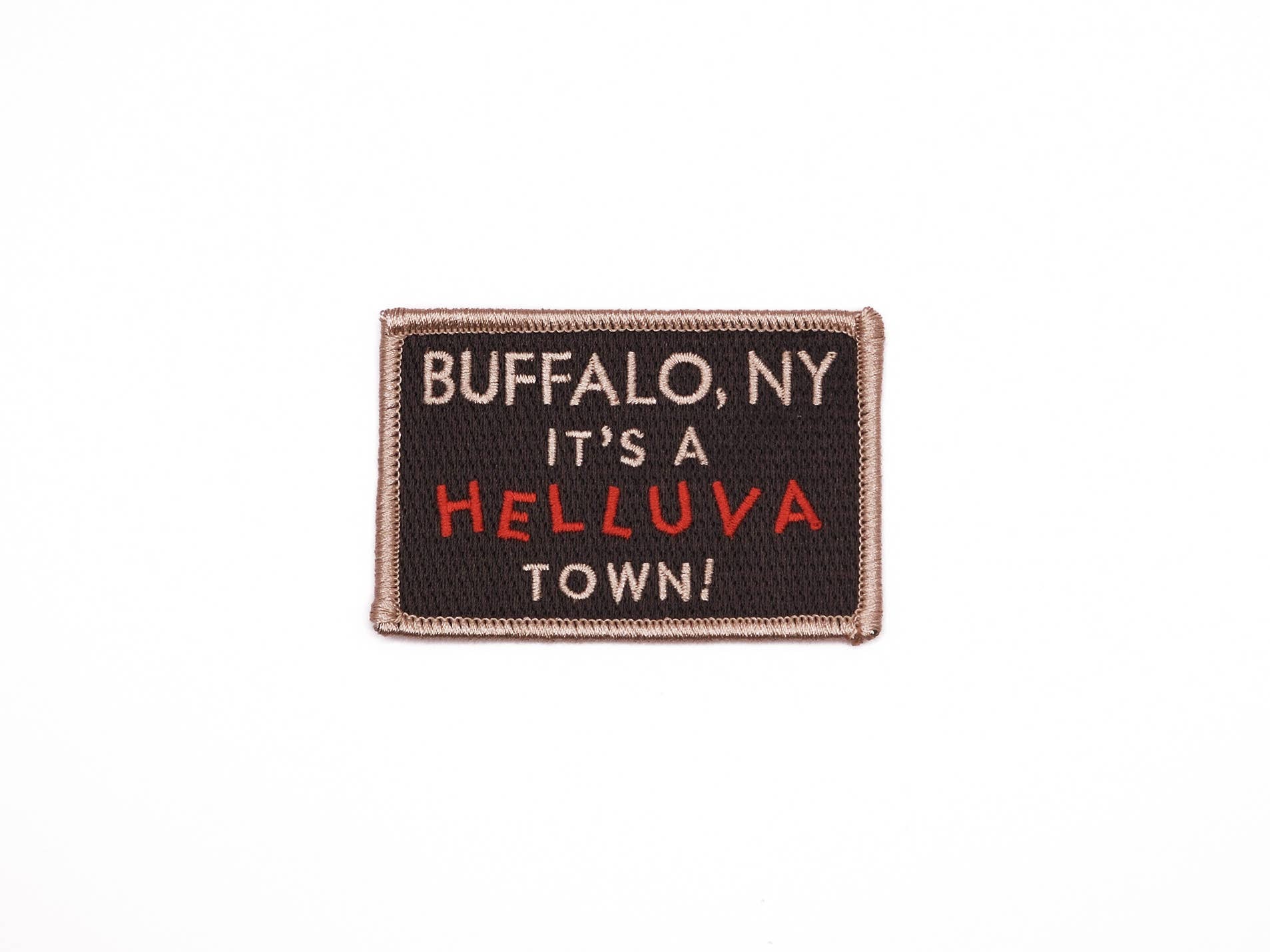 Buffalo New York Vintage Style Embroidered Iron On Patch