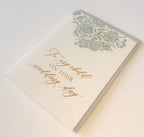 To My Child On Your Wedding Day Letterpress Card