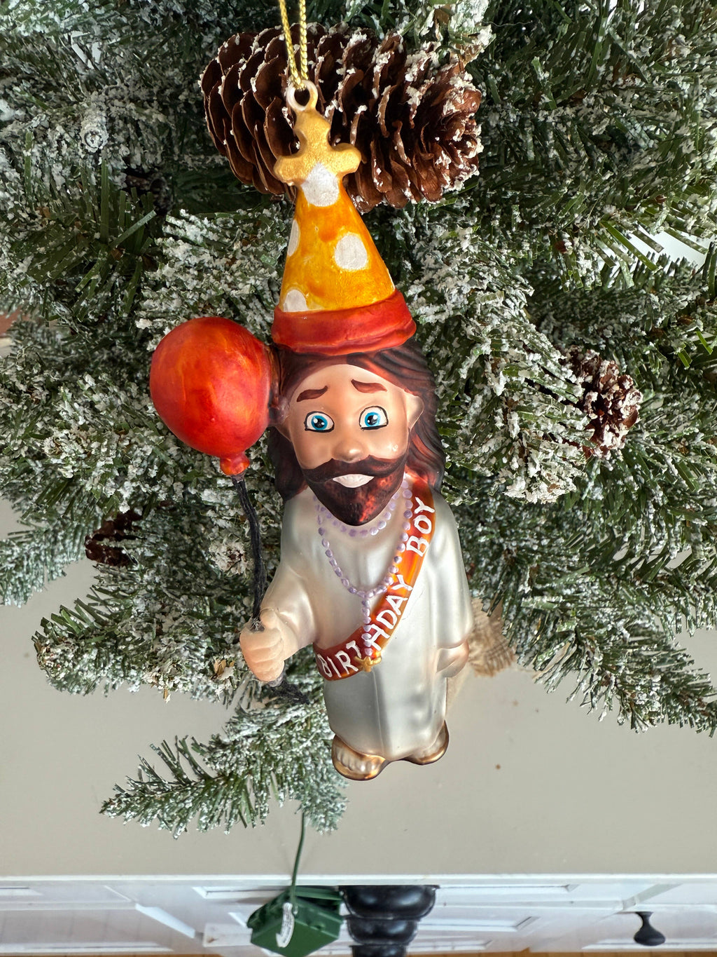 Birthday Boy Jesus Christmas Ornament