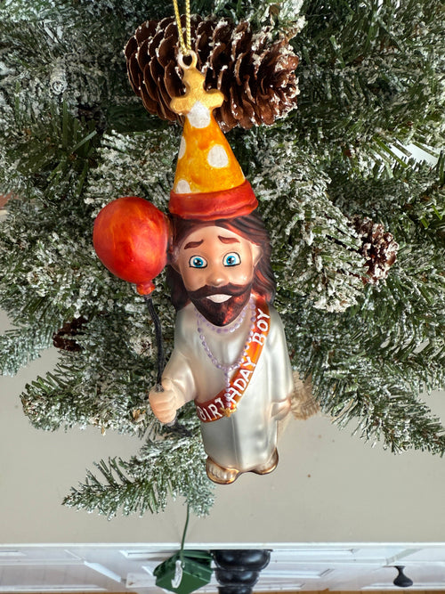 Birthday Boy Jesus Christmas Ornament
