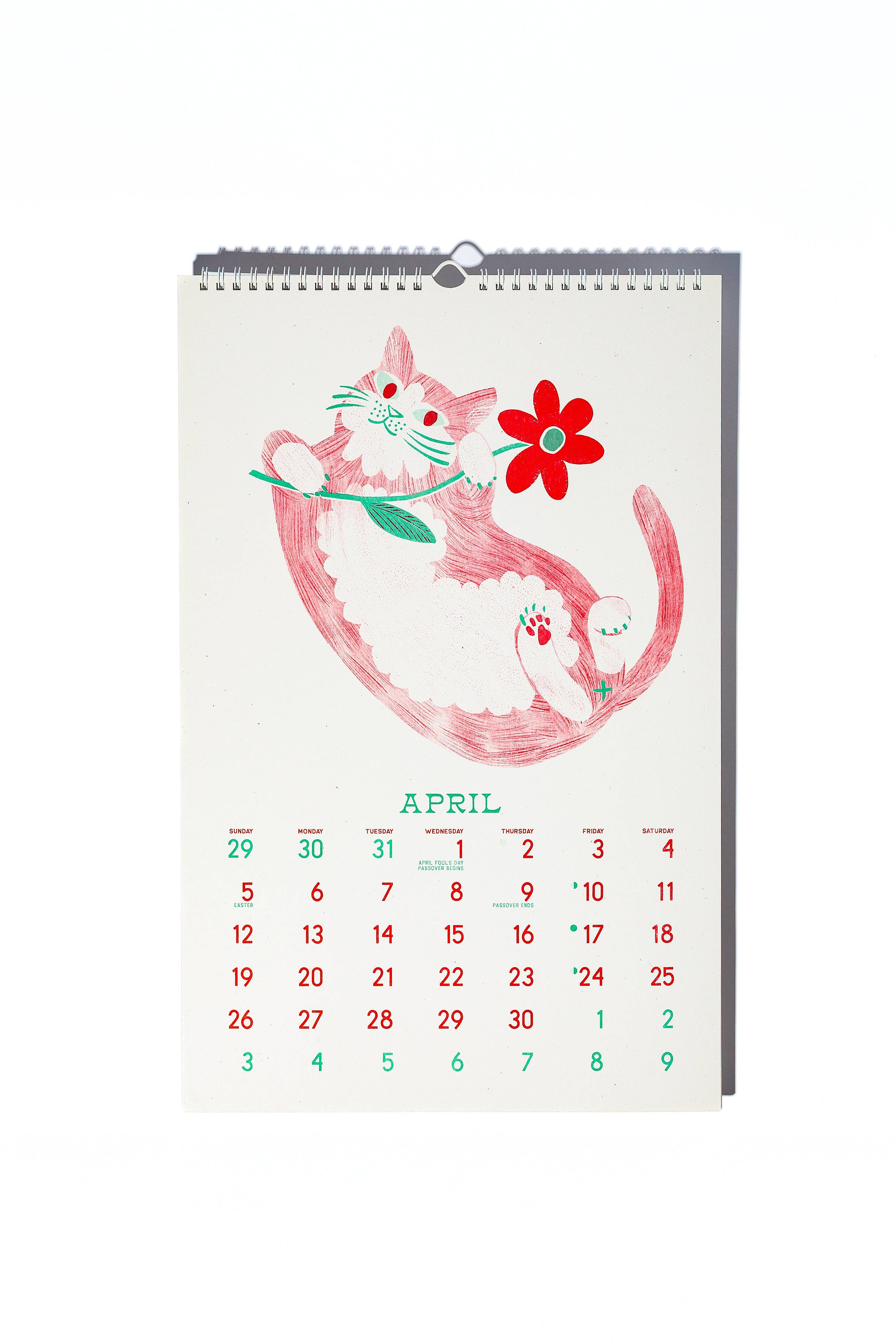 2026 Risograph Wall Calendar - Butterfly Days