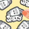 Salty Salt Shaker Sticker