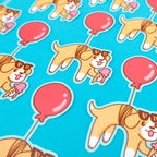 Balloon Puppy Sticker
