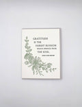 Gratitude Quote Letterpress Greeting Card 