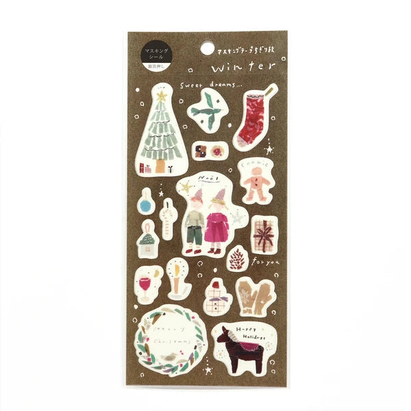 Planner Stickers Winter Miki Tamura Silver Foil