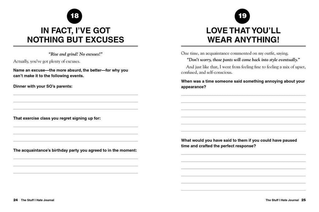 Stuff I Hate Journal by Emily Rose