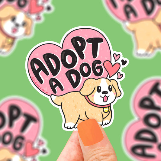 Adopt a Dog Sticker