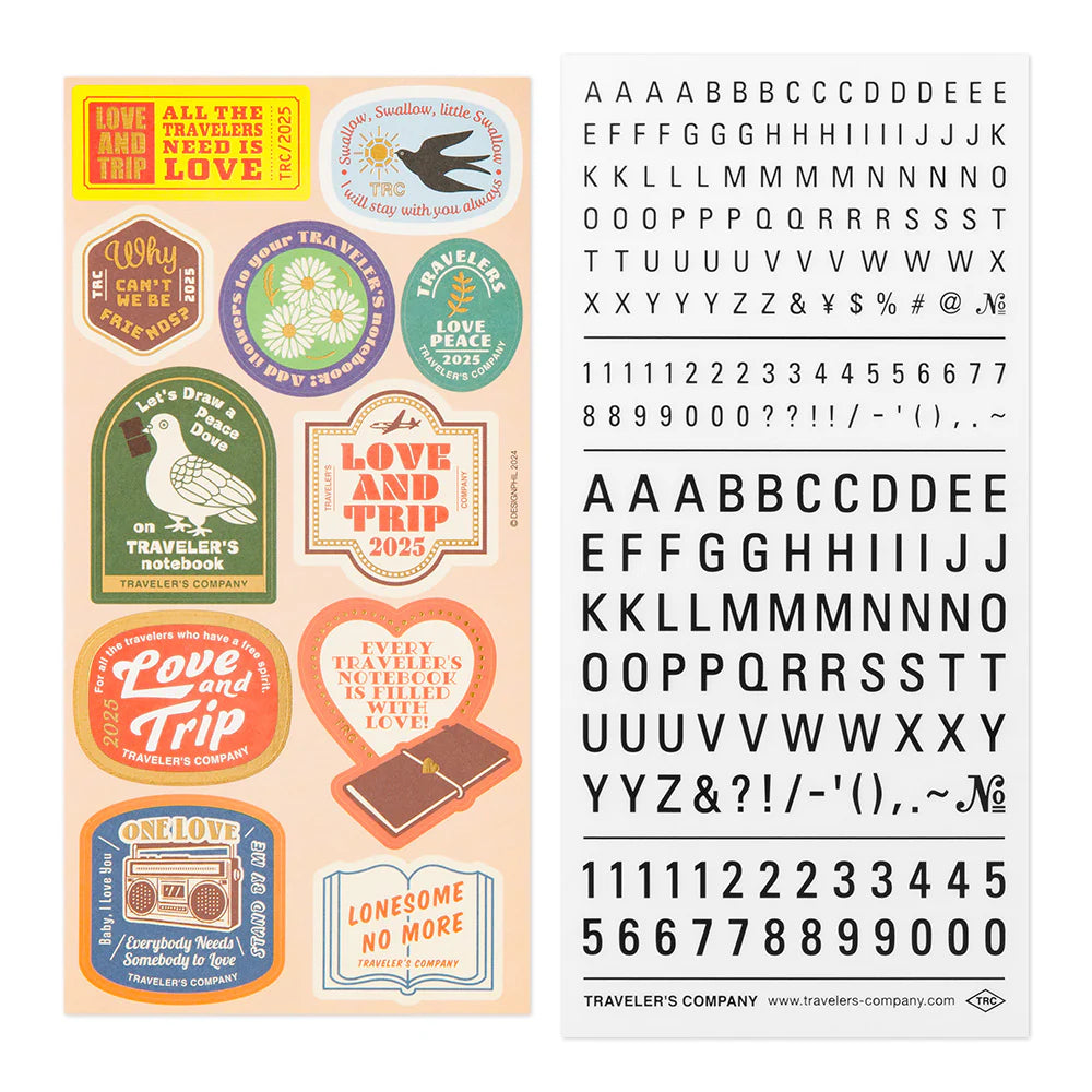 Traveler's Notebook Customized Sticker Set for Diary