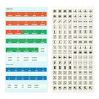 Traveler's Notebook Customized Sticker Set for Diary