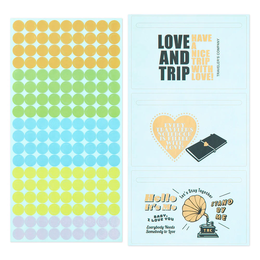 Traveler's Notebook Customized Sticker Set for Diary