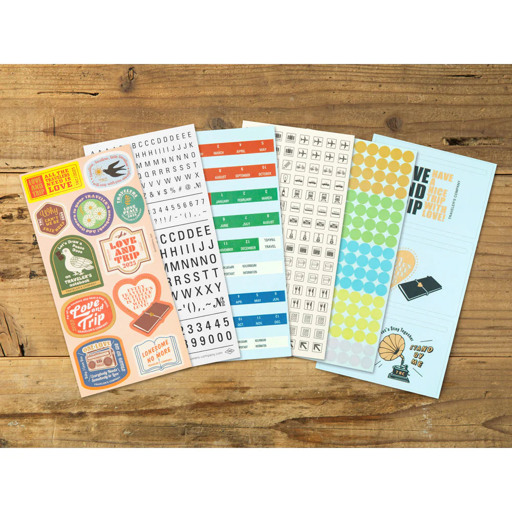 Traveler's Notebook Customized Sticker Set for Diary