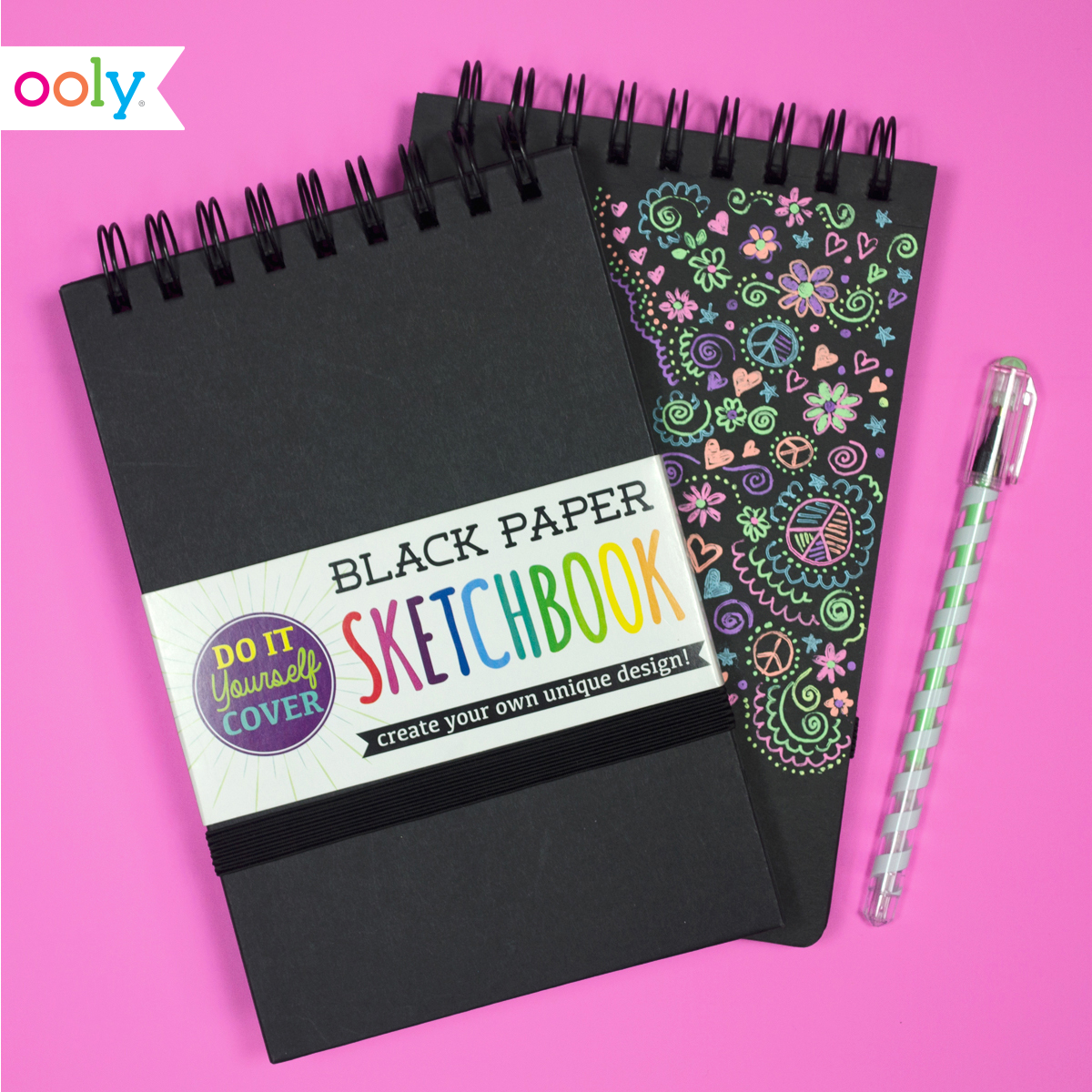 Black D.I.Y. Cover Sketchbook- Small Black