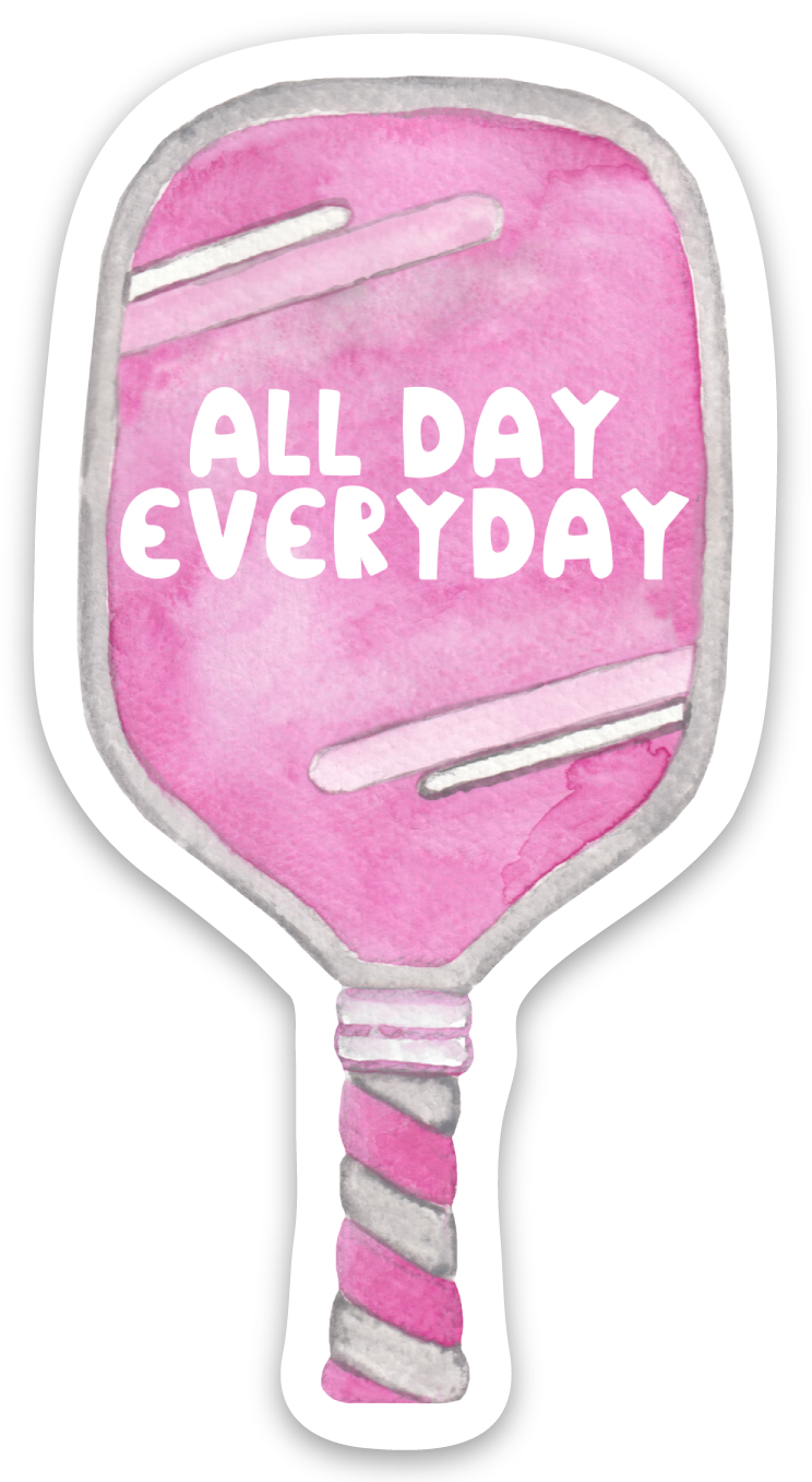 All Day Pickleball Sticker