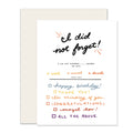 Did Not Forget | Missed Holiday Card