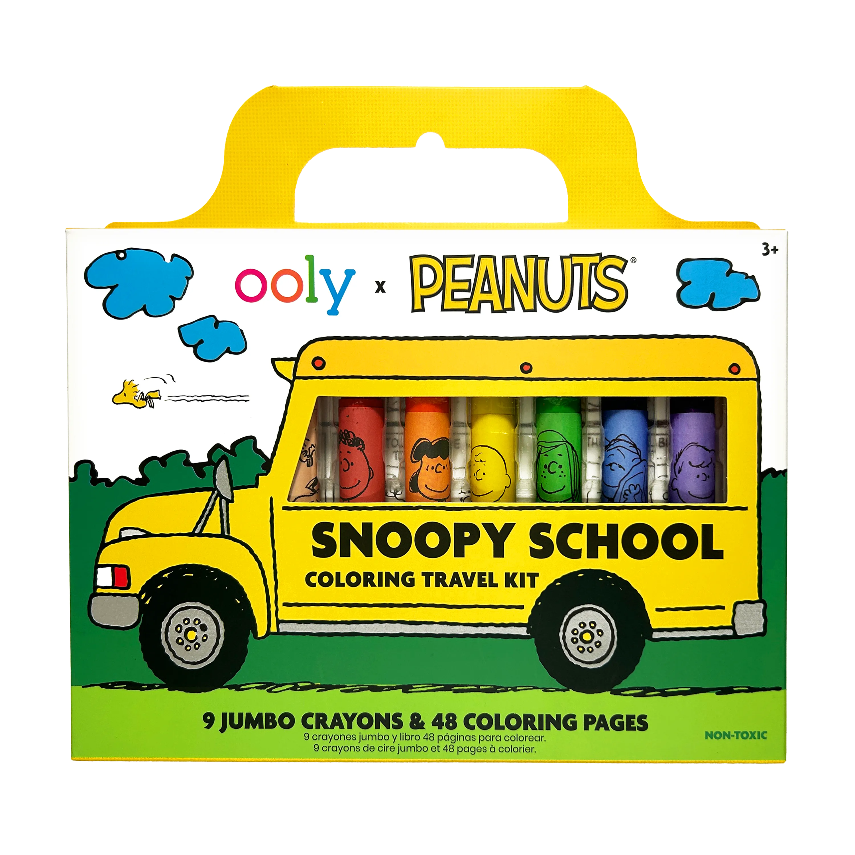 OOLY x Peanuts: Snoopy School Coloring Travel Kit -9 Crayons