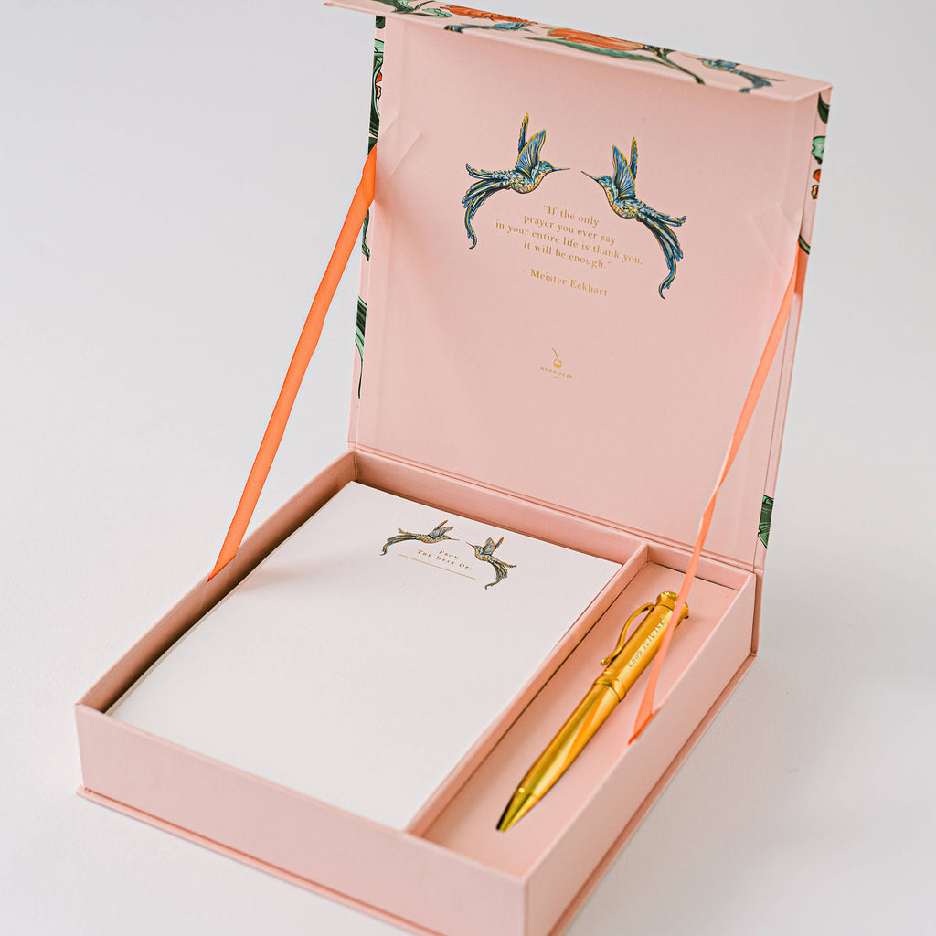 Hummingbird Luxury Stationery Set