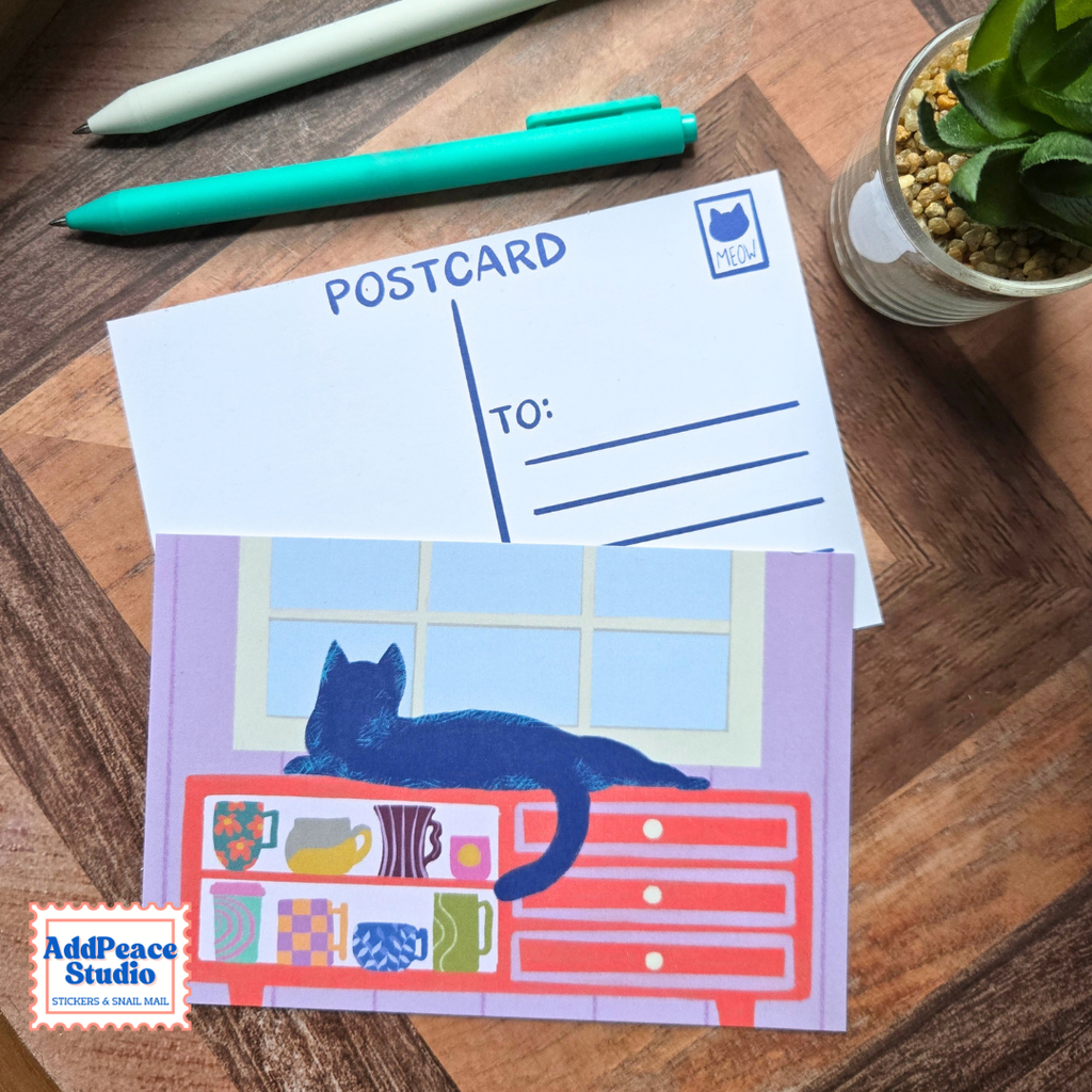 Cats & Cups Postcard Pack