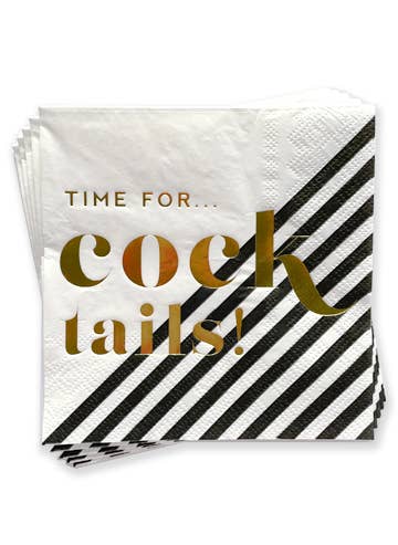 Time For Cocktails Party Napkins