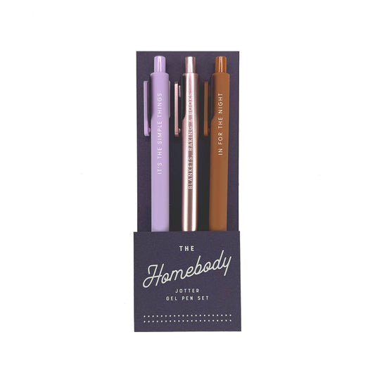 Homebody Jotter Gel Pen: Set of 3