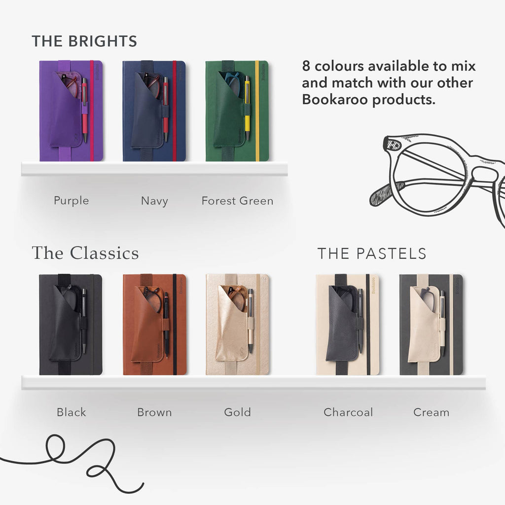 Bookaroo Glasses Case- Navy