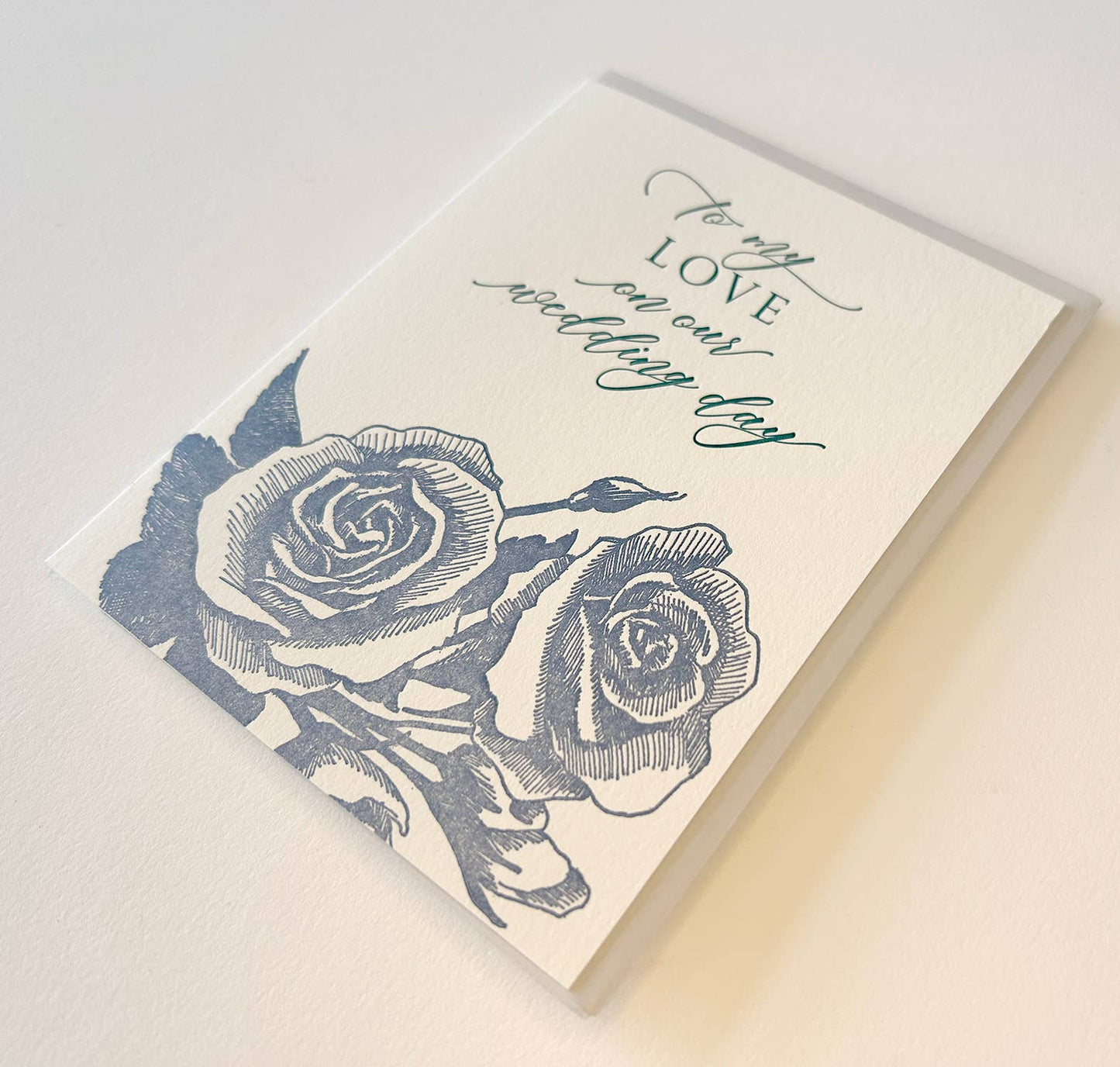 To My Love On Our Wedding Day Letterpress Card