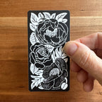 Trifloral Black Vinyl Sticker