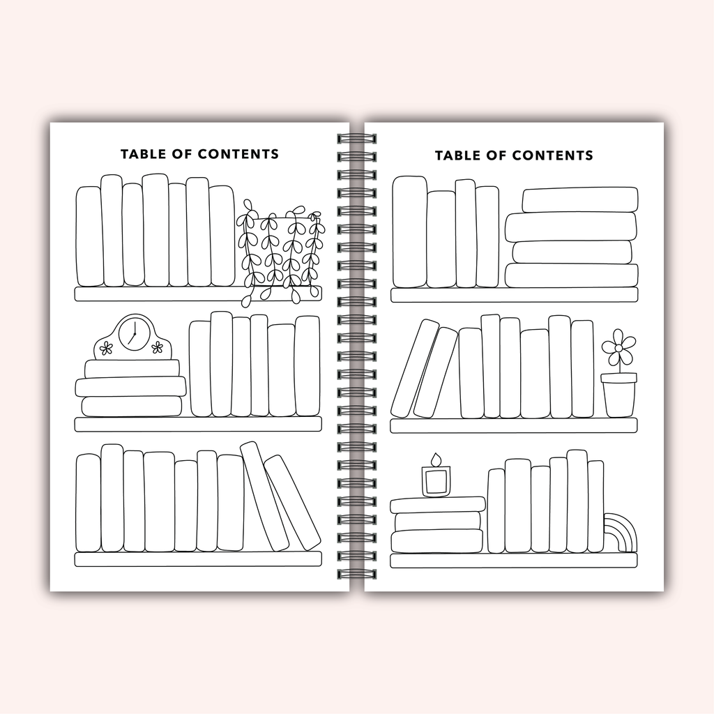 Reading Heart Reading Log Journal | Book Review Tracker