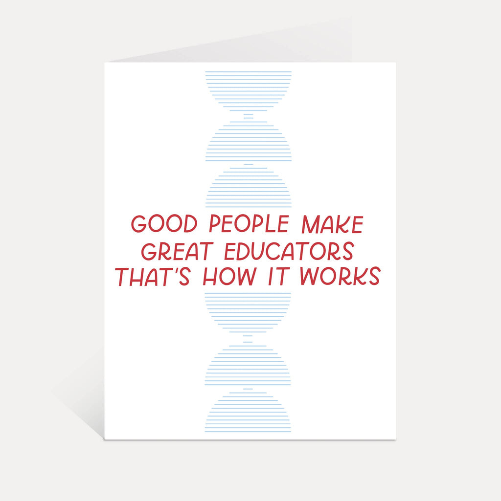Great Educators Card | Teacher Appreciation, Teacher Gifts