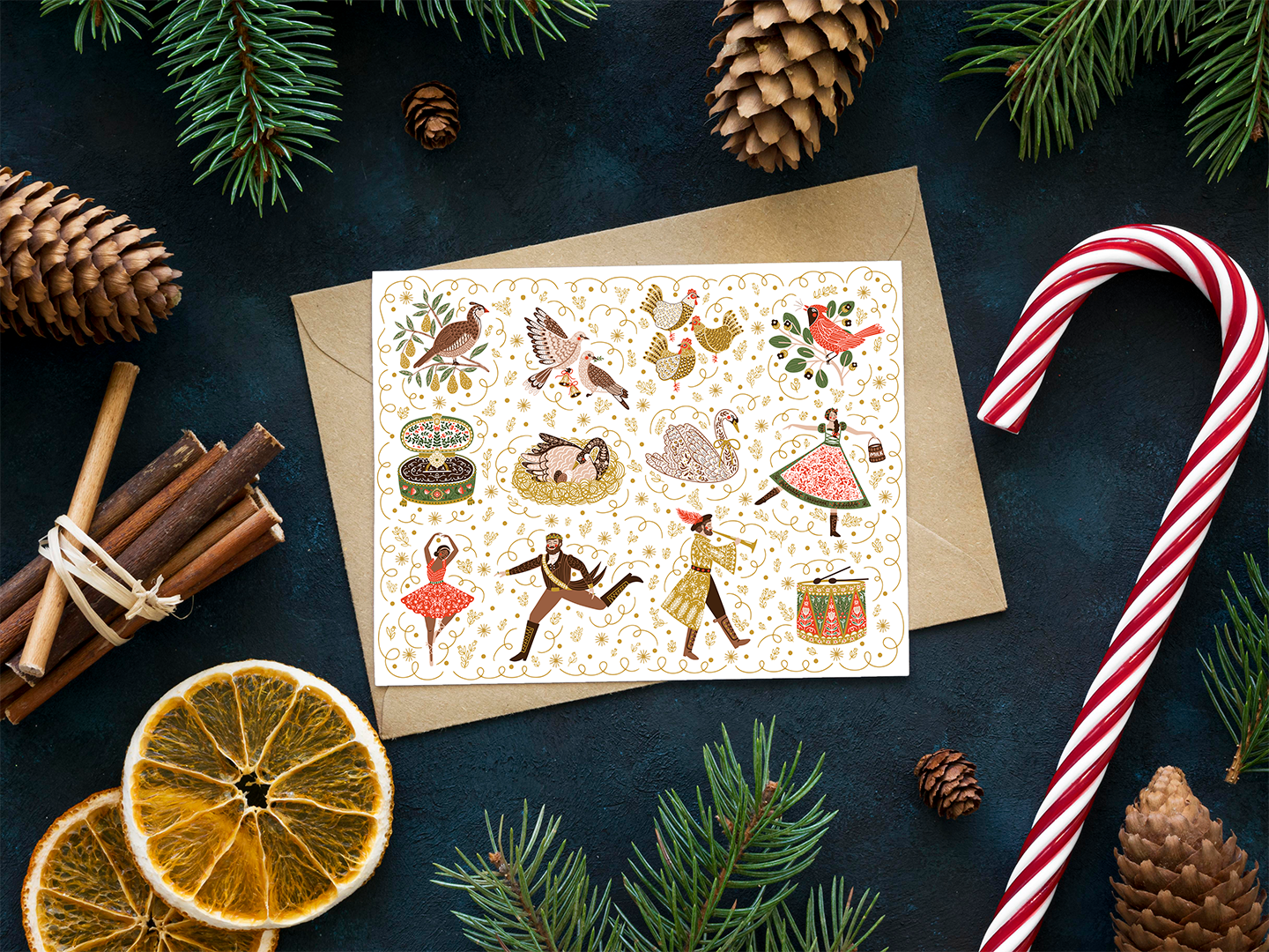 12 Days of Christmas Card