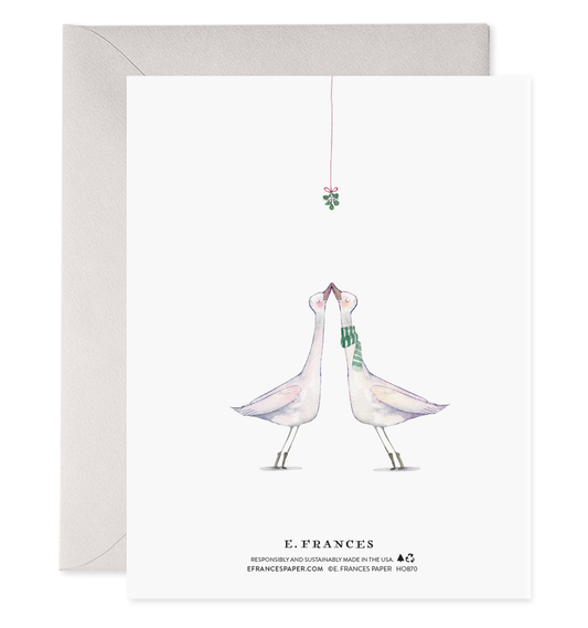 Kiss Me Goose | Holiday Christmas Card