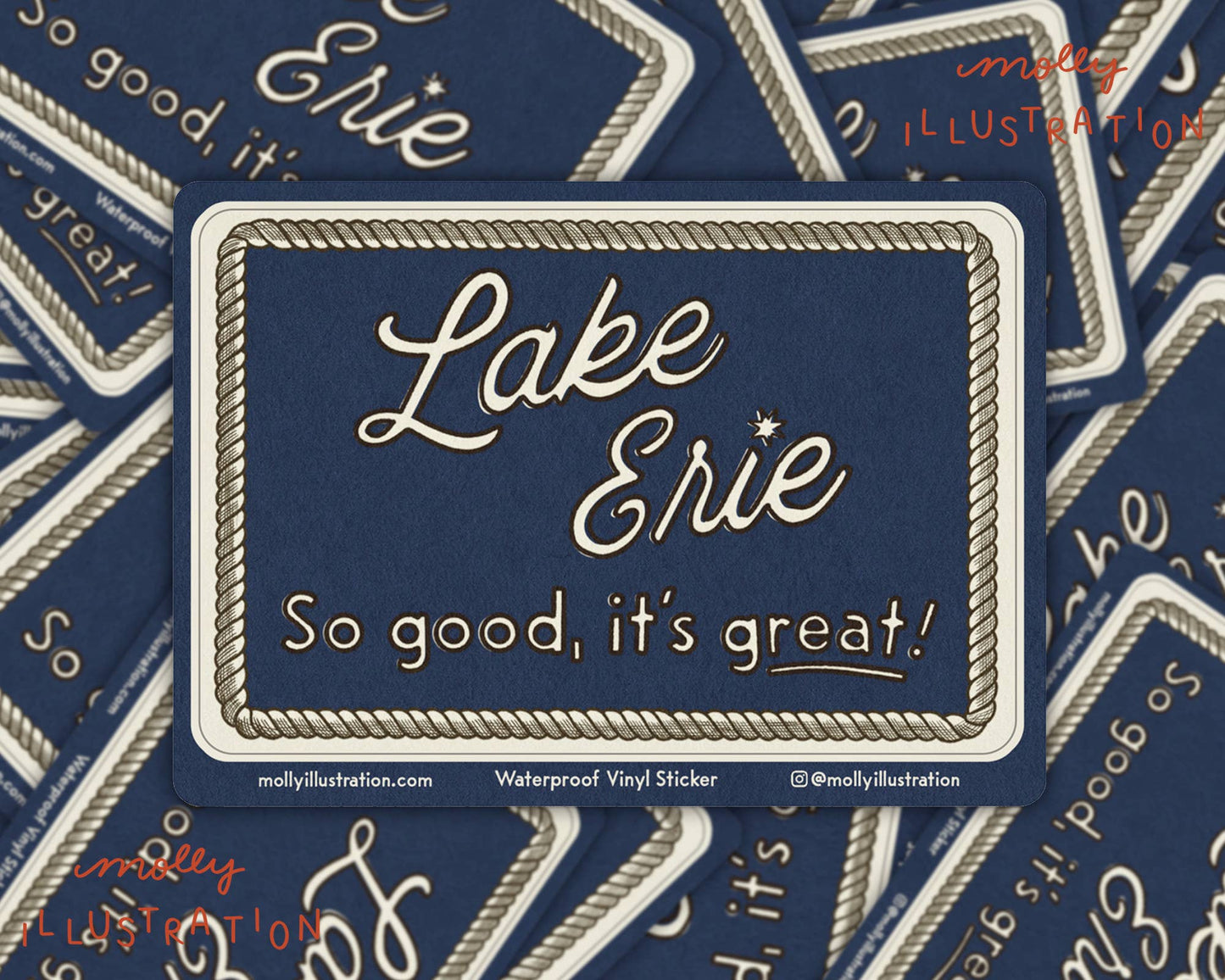 Lake Erie Vintage Sticker