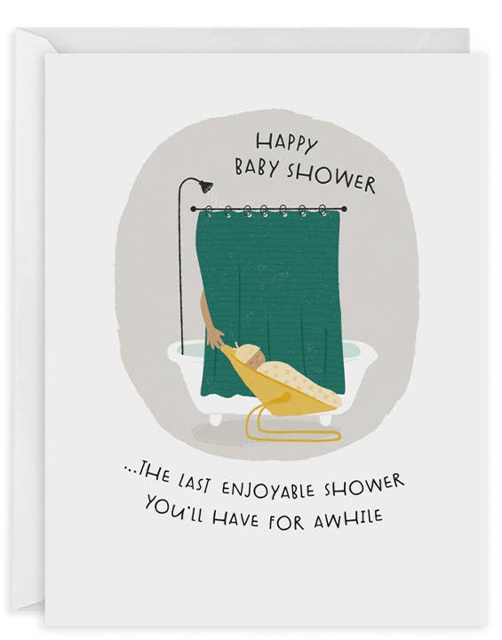 Last Shower Baby Shower Card