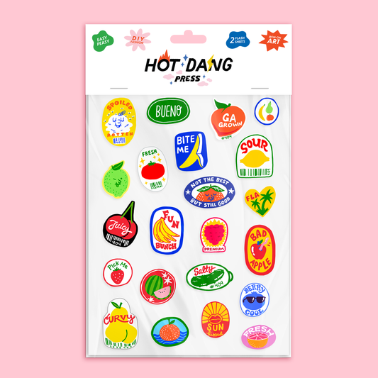 Produce Stickers Sheet Set