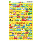 Working Cars Circle Stickers