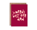 World's Best Girl Dad Card