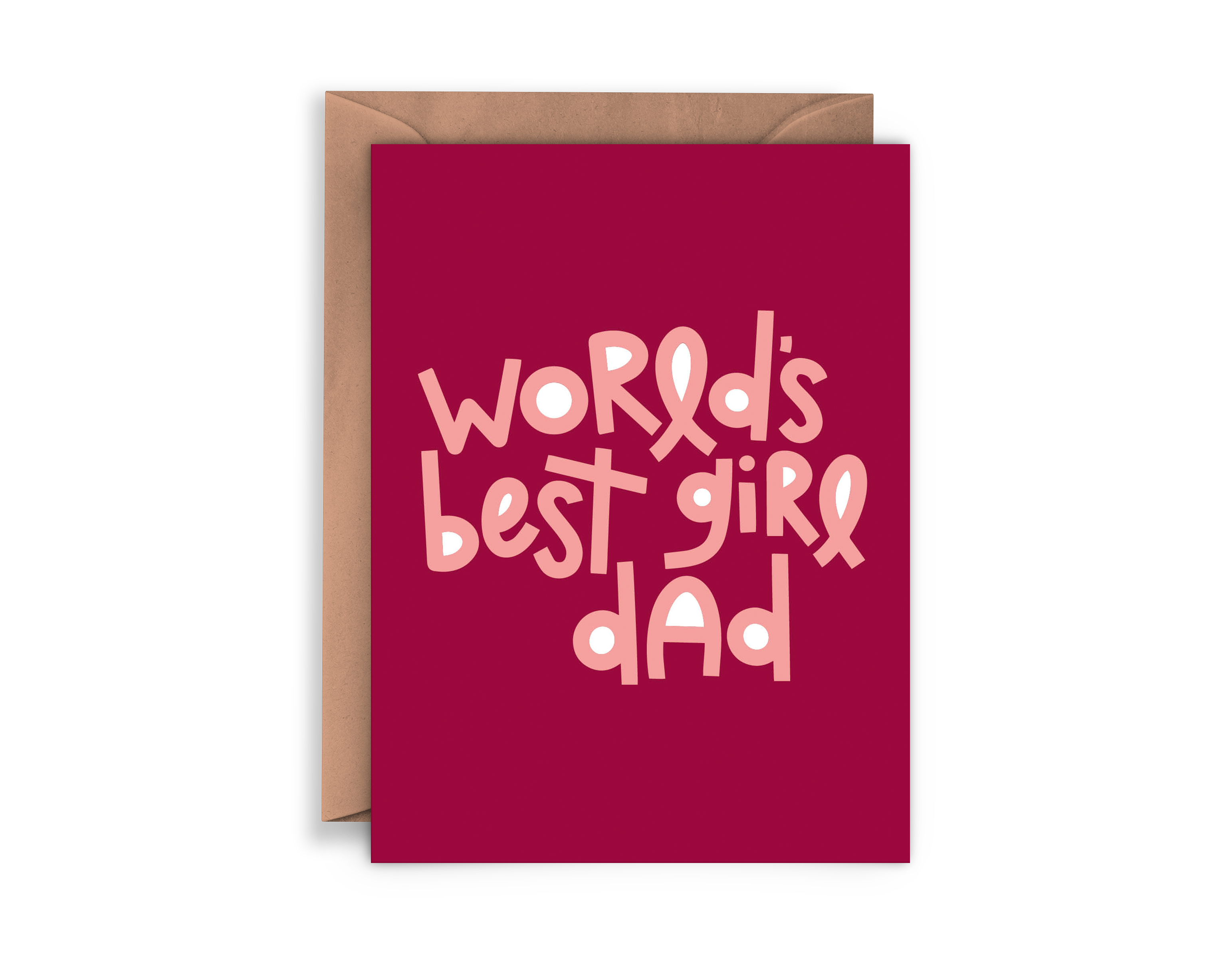 World's Best Girl Dad Card