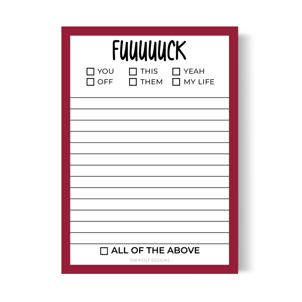 F* All of the Above Notepad