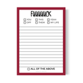 F* All of the Above Notepad