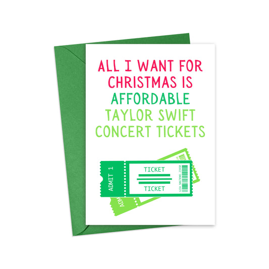 Affordable Concert Tickets Card