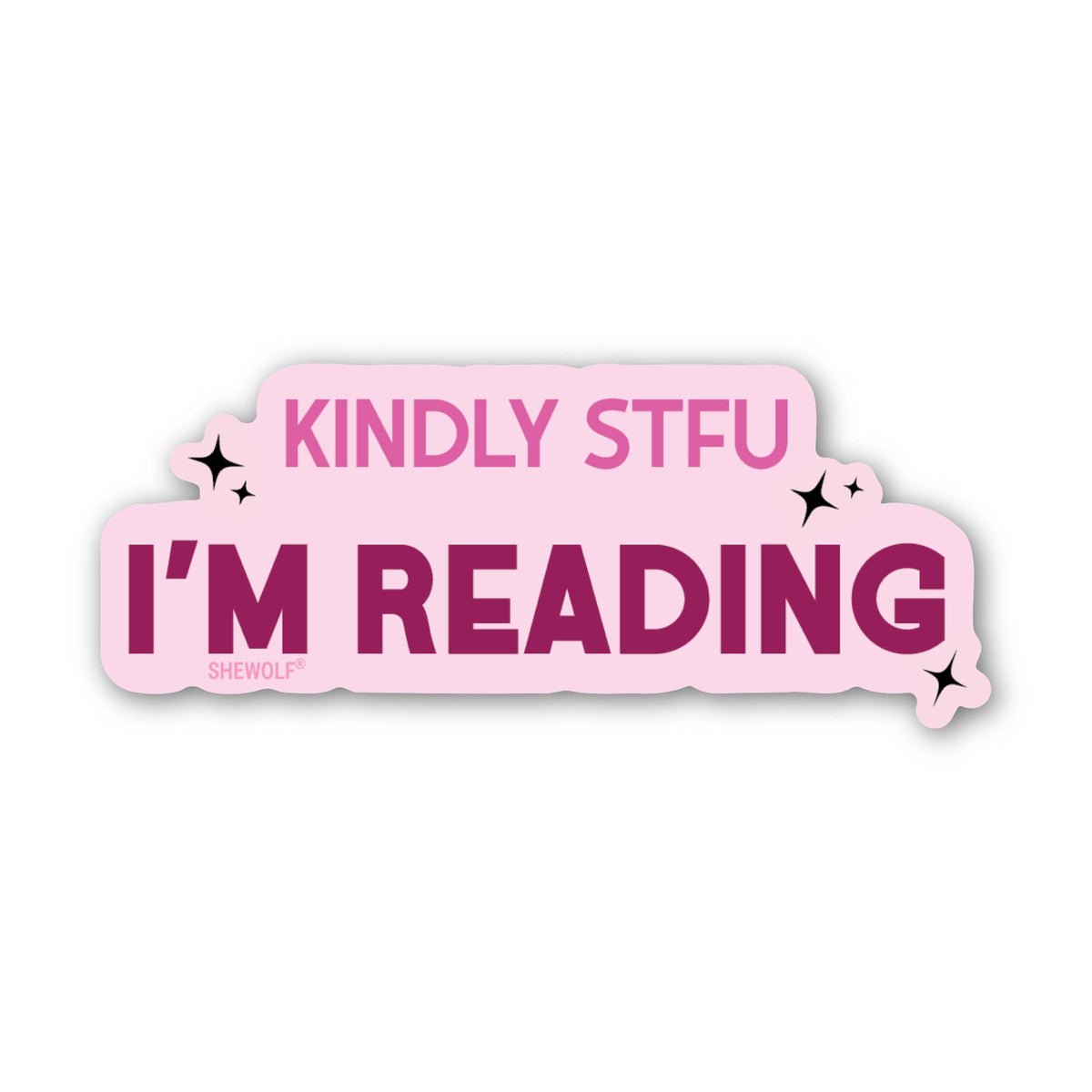 Kindle STFU I'm Reading Sticker